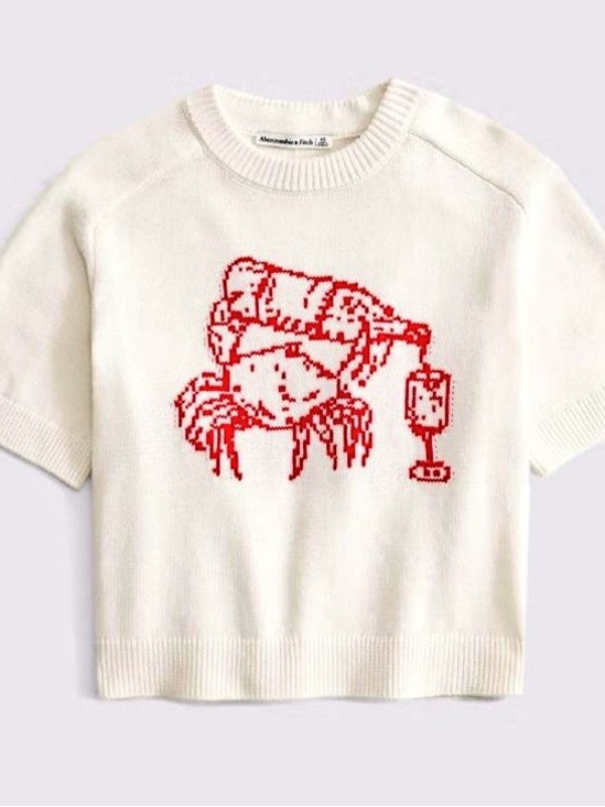 Abercrombie & Fitch Tops - Abercrombie & Fitch Nantucket Crab Knit Tee